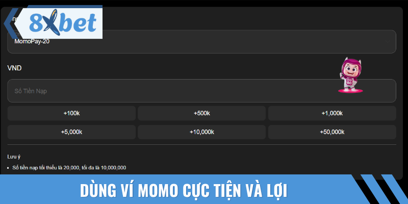 Tiện lợi hơn khi thao tác với ví điện tử MOMO