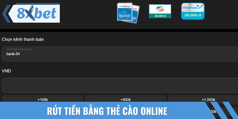 Sử dụng thẻ cào nếu muốn thử phương thức mới