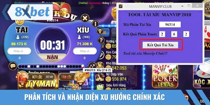 Tool Tài Xỉu có khả năng phân tích dữ liệu kết quả trước đó